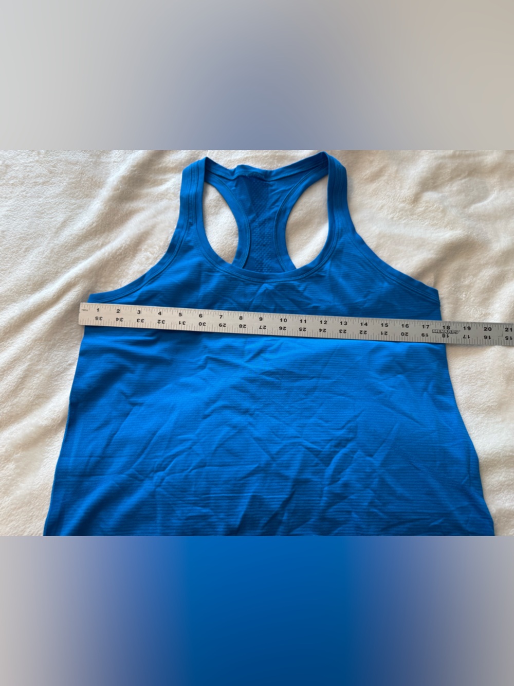 Lululemon Racerback Tank Top | Size 10 | Turquoise Blue - Picture 3 of 8